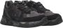 Premiata Zwarte Sneakers Leer Suède Canvas Black Heren - Thumbnail 2