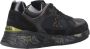 Premiata Zwarte Sneakers Leer Suède Canvas Black Heren - Thumbnail 3