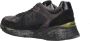 Premiata Zwarte Sneakers Leer Suède Canvas Black Heren - Thumbnail 4