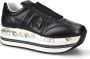 Premiata Zwarte Sneakers met Leren Details Black Dames - Thumbnail 2