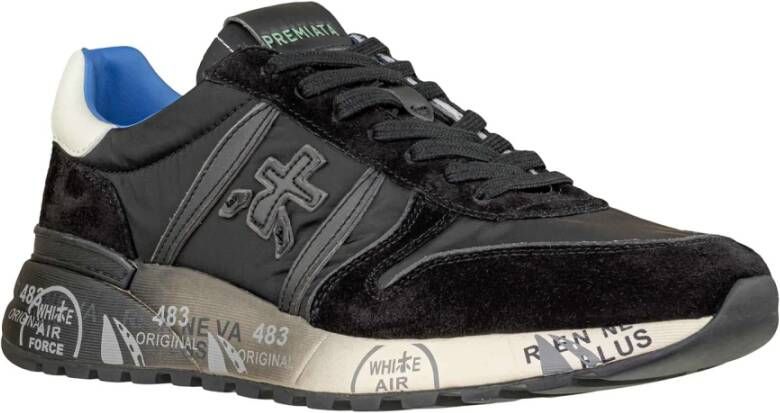 Premiata Zwarte Sneakers met Logo Details Multicolor Heren