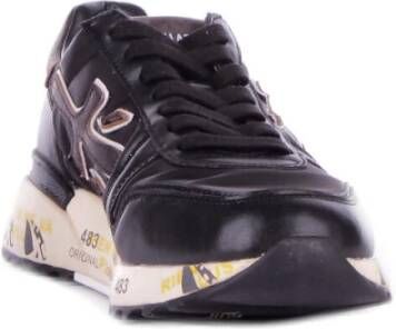 Premiata Zwarte Sneakers met Zijlogo Black Heren