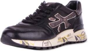 Premiata Zwarte Sneakers met Zijlogo Black Heren