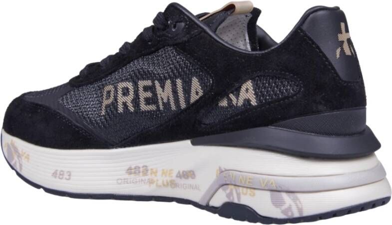 Premiata Zwarte Sneakers Moerund Model Black Dames