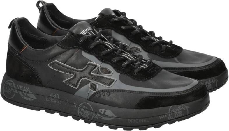 Premiata Zwarte Sneakers Stijlvolle Schoenen Black Heren