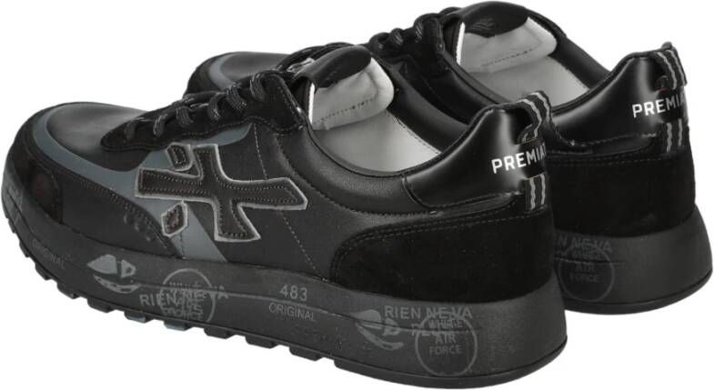 Premiata Zwarte Sneakers Stijlvolle Schoenen Black Heren