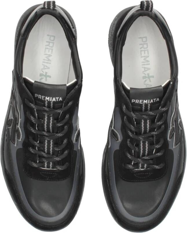 Premiata Zwarte Sneakers Stijlvolle Schoenen Black Heren