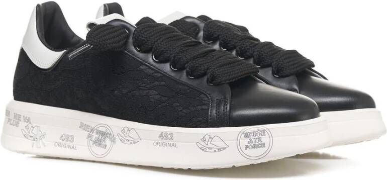 Premiata Zwarte Sneakers voor Vrouwen Aw24 Black Dames