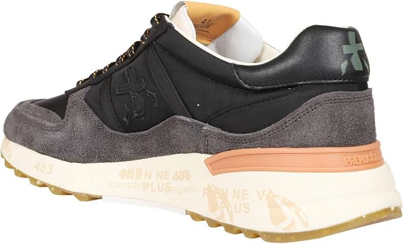 Premiata Zwarte suède en technische stof sneakers Multicolor Heren