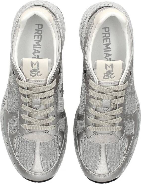 Premiata Zwarte Suède Leren Sneakers Gray Dames