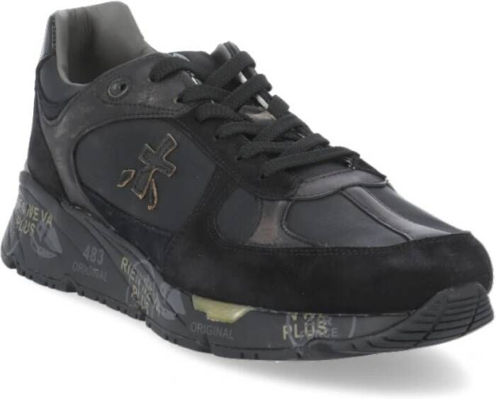 Premiata Zwarte Suède Leren Sneakers voor Heren Black Heren