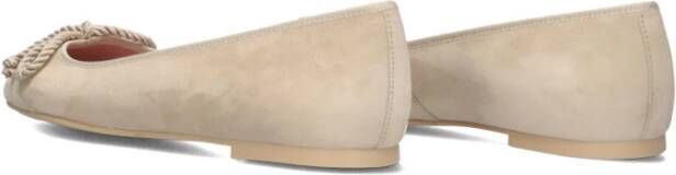 Pretty Ballerinas Beige Suède Puntige Ballerina Schoenen Beige Dames