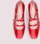 Pretty Ballerinas Dames Patent Leren Ballet Flats Red Dames - Thumbnail 9