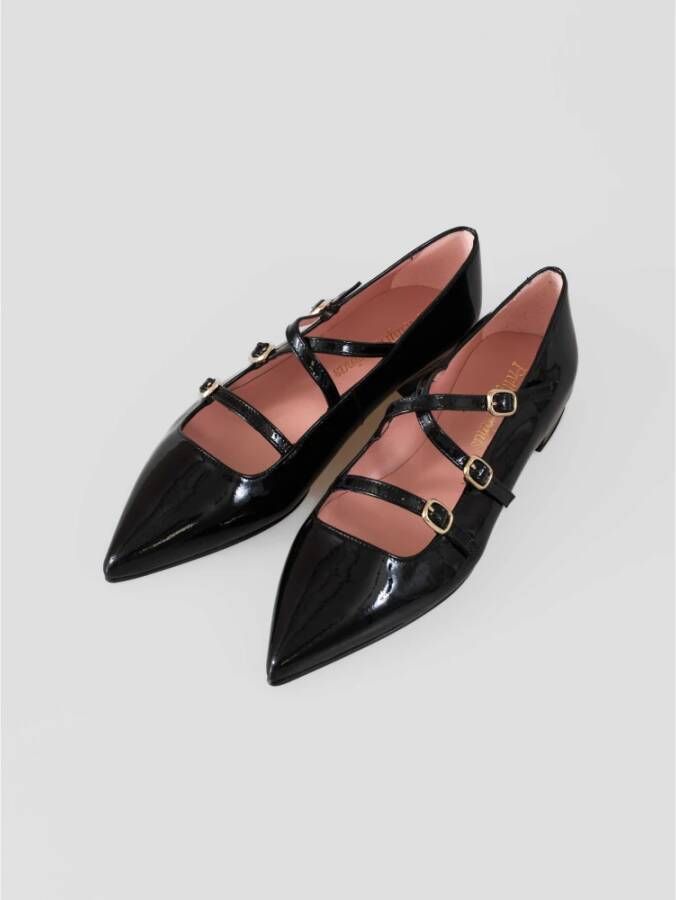 Pretty Ballerinas Elegante Clementine Schoenen met Verstelbare Bandjes Black Dames