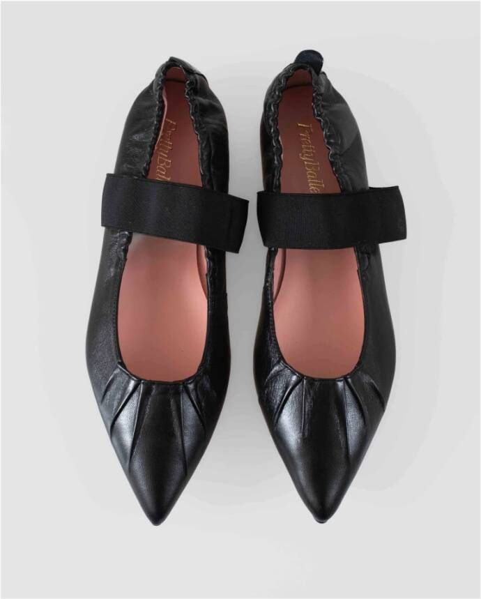 Pretty Ballerinas Elegante Veterschoenen Black Dames