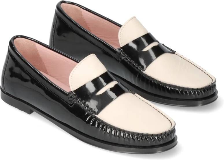 Pretty Ballerinas Elegante zwarte lakloafer Black Dames