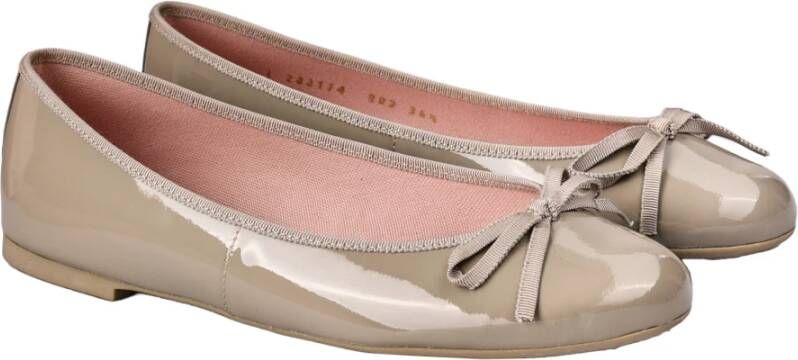 Pretty Ballerinas Glanzende Balletflats Beige Dames