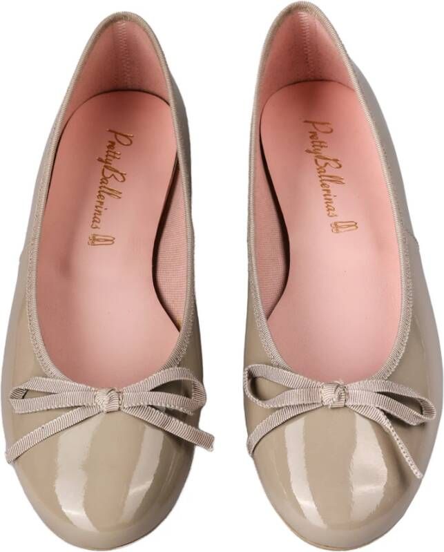 Pretty Ballerinas Glanzende Balletflats Beige Dames