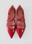 Pretty Ballerinas Dames Patent Leren Ballet Flats Red Dames - Thumbnail 4