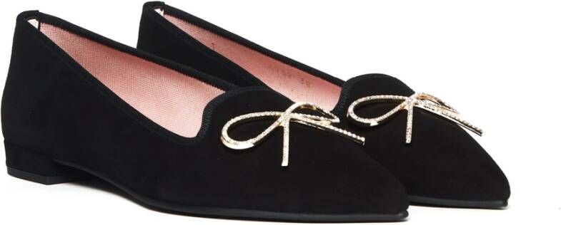 Pretty Ballerinas Suède accessoire schoenen Black Dames