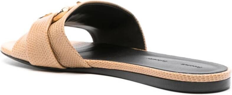 Proenza Schouler Monogram Slide Sandalen Beige Dames