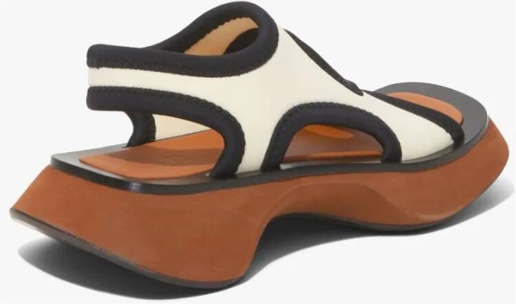 Proenza Schouler Neopreen Slip-On Sandalen met Chunky Zool White Dames