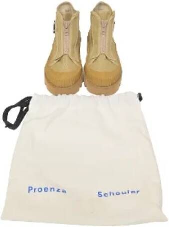 Proenza Schouler Pre-owned Canvas boots Beige Dames