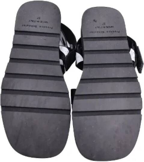 Proenza Schouler Pre-owned Canvas sandals Black Dames