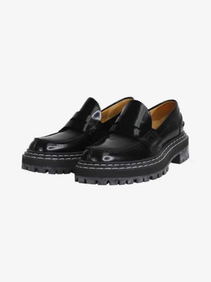 Proenza Schouler Pre-owned Leather flats Black Dames