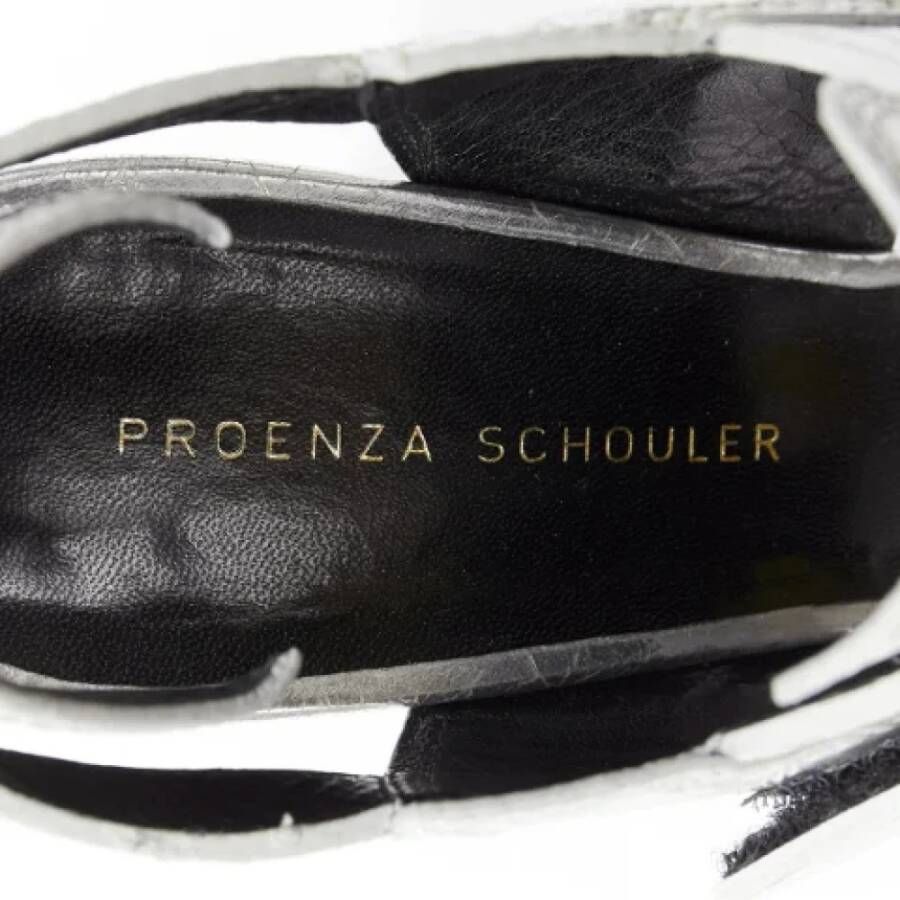 Proenza Schouler Pre-owned Leather heels Gray Dames