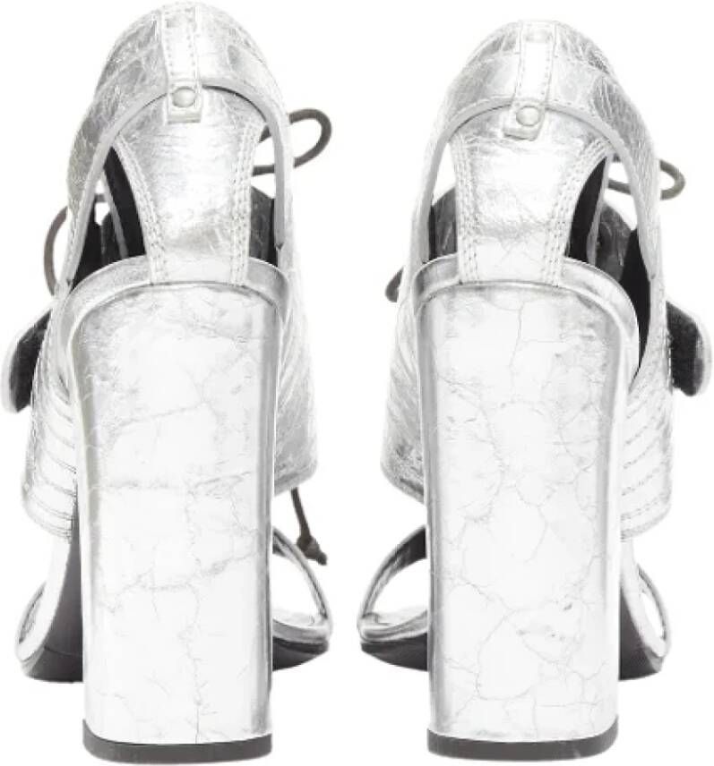 Proenza Schouler Pre-owned Leather heels Gray Dames