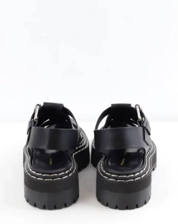 Proenza Schouler Pre-owned Leather sandals Black Dames