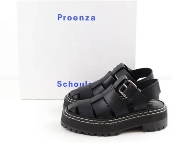 Proenza Schouler Pre-owned Leather sandals Black Dames