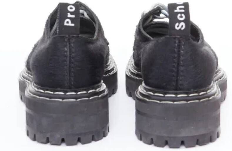 Proenza Schouler Pre-owned Pony hair flats Black Dames