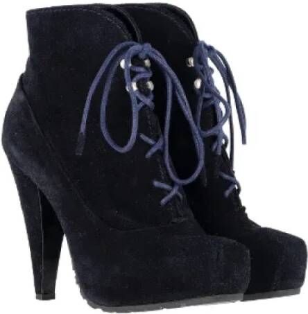 Proenza Schouler Pre-owned Suede boots Blue Dames