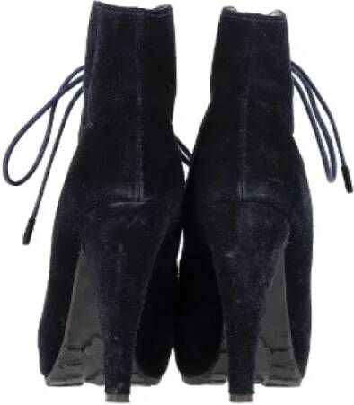 Proenza Schouler Pre-owned Suede boots Blue Dames