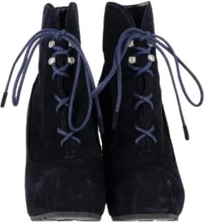 Proenza Schouler Pre-owned Suede boots Blue Dames