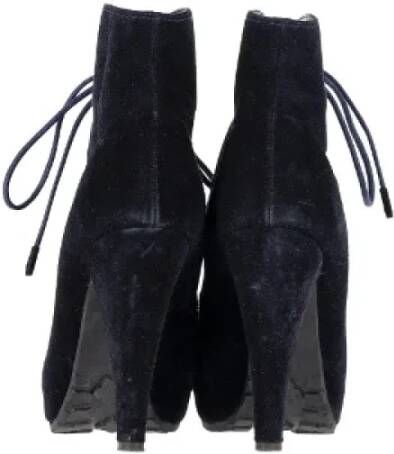 Proenza Schouler Pre-owned Suede boots Blue Dames