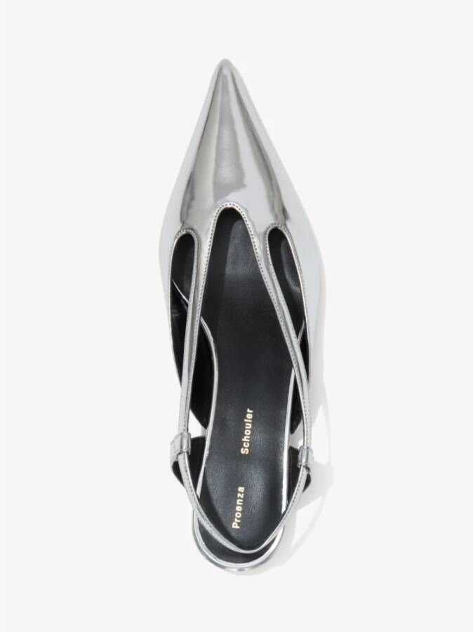 Proenza Schouler Spiegel Point Slingback Pumps Gray Dames