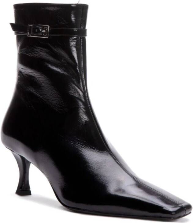 Proenza Schouler Stiletto Stijl Zwarte Enkellaarzen Black Dames