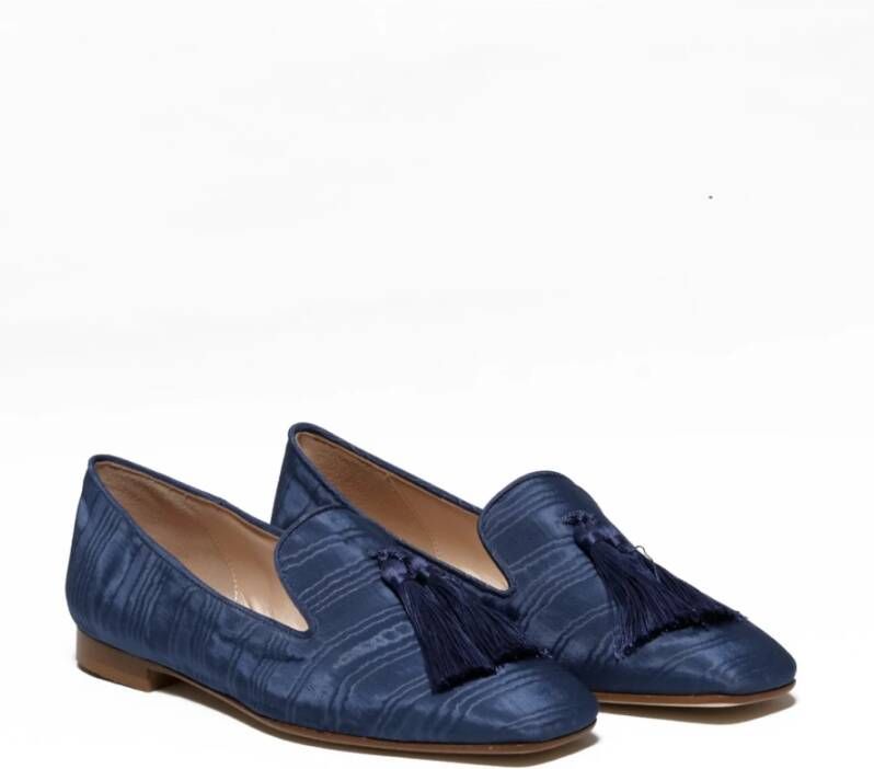 Prosperine Blauwe Loafer Schoenen met Zijden Kwastjes Blue Dames