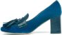 Prosperine Fluwelen Loafer met Kwastjes Blue Dames - Thumbnail 3