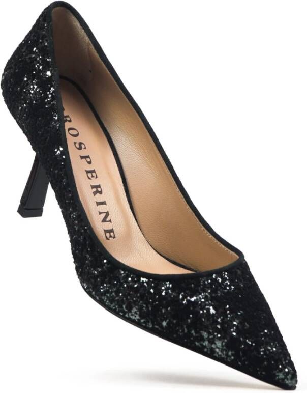 Prosperine Glitter Decollete met 65mm Hak Black Dames