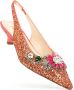 Prosperine Glitter Slingback met kleurrijke stenen Pink Dames - Thumbnail 2