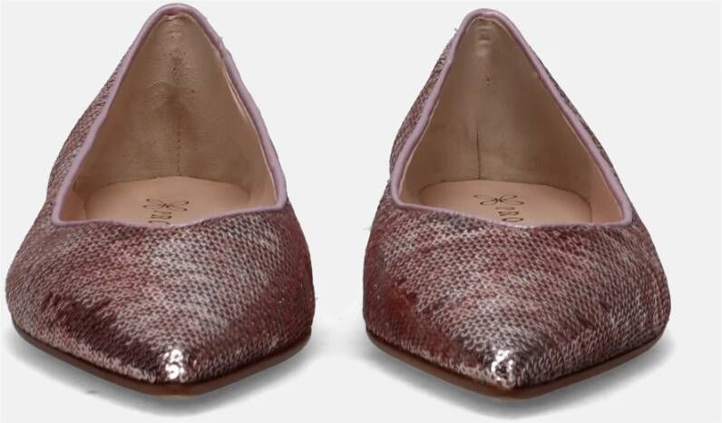 Prosperine Glitterende Paillet Platte Schoen Pink Dames