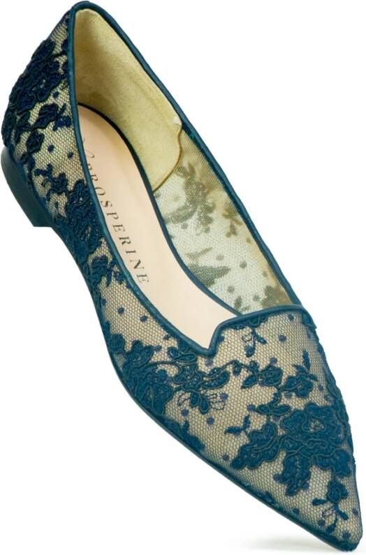 Prosperine Kanten Ballerina Schoenen Blue Dames