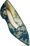 Prosperine Kanten Ballerina Schoenen Blue Dames - Thumbnail 2