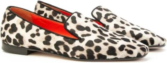 Prosperine Leren Loafer in Kalfsleer en Suède Multicolor Dames