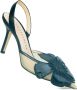 Prosperine Mesh en Leren Slingback Schoen Beige Dames - Thumbnail 2