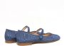 Prosperine Moirè Jeans Sandaal met Leren Zool Blue Dames - Thumbnail 2